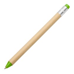 Obrázky: Pap.gul. pero,tvar ostrúhanej ceruzky,zelená guma