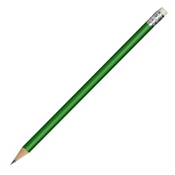Obrázky: Zelená drevená, ostrúhaná metal. ceruzka s gumou