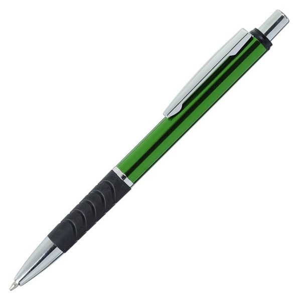 Obrázky: Zelené hliníkové metalické guličkové pero