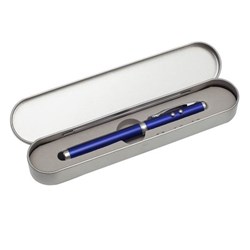 Obrázky: Modré guličkové pero s laserovým ukazovadlom