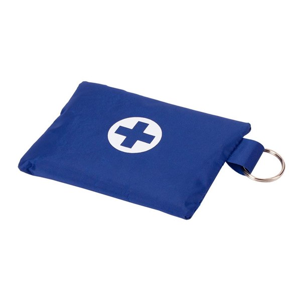 Obrázky: Modrá sada prvej pomoci v puzdre s krúžkom