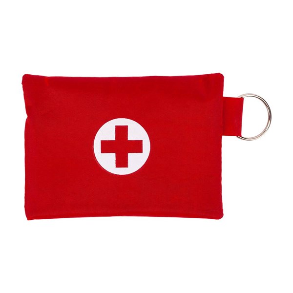 Obrázky: Červená sada prvej pomoci v puzdre s krúžkom, Obrázok 3