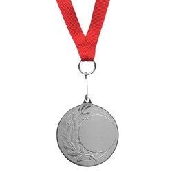 Obrázky: Strieborná medaila pre všetky športy na červ.stuhe