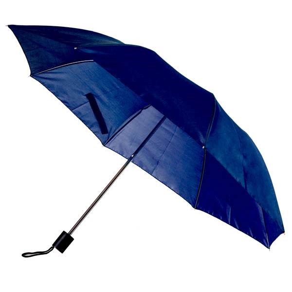 Obrázky: Modrý skladací dáždnik, manuálne otváranie
