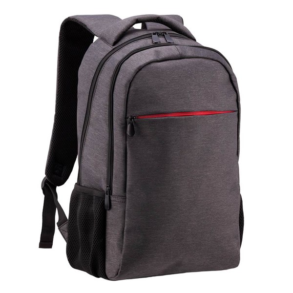 Obrázky: Čierny ruksak s červeným predným zipsom 16 L
