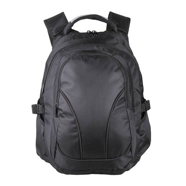 Obrázky: Čierny polyesterový ruksak na laptop 30 L, Obrázok 3