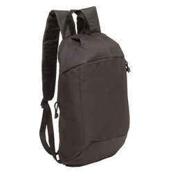 Obrázky: Jednoduchý polyesterový ruksak 10 L, Čierny