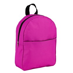 Obrázky: Jednoduchý ruksak, predné vrecko na zips, ružový