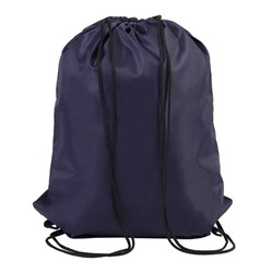 Obrázky: Jednoduchý polyesterový sťahovací ruksak tm. modrý