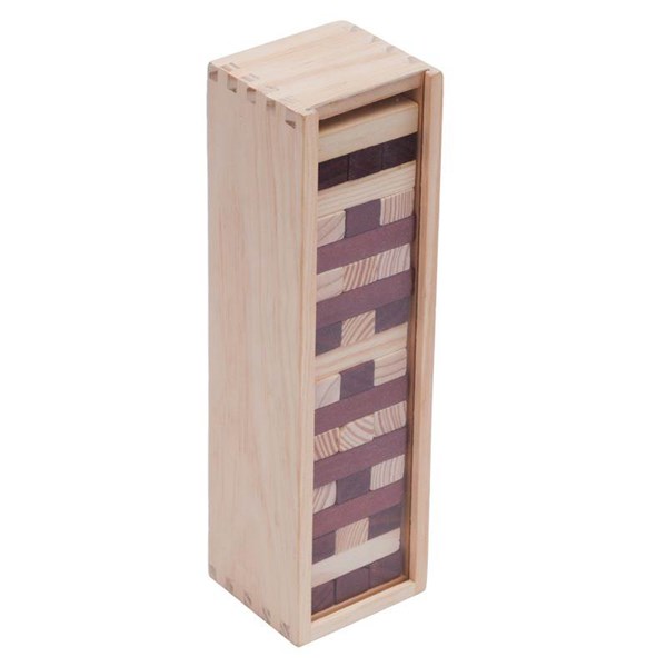 Obrázky: Drevená hra - veža balená v krabičke