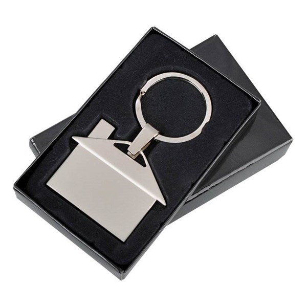 Obrázky: Kovový prívesok na kľúče - domček, Obrázok 2