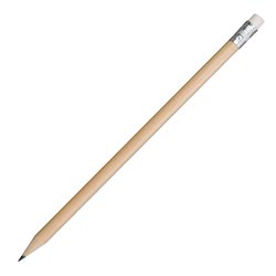 Obrázky: Drevená,ostrúhaná ceruzka s gumou z lipového dreva