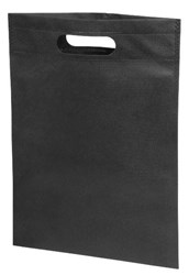 Obrázky: Menšia taška s priehmatom, netkaná textília,čierna