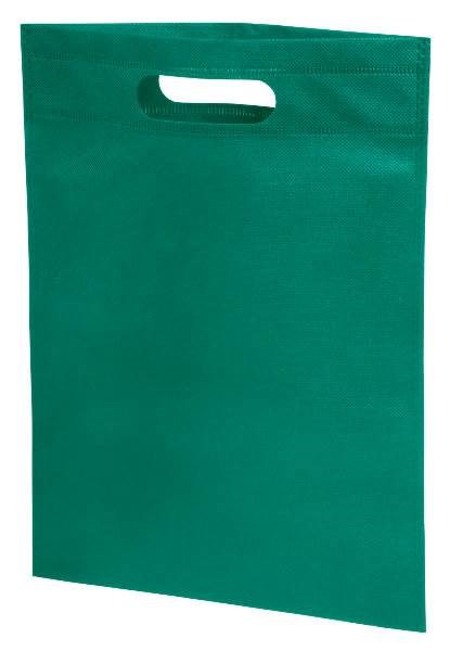 Obrázky: Menšia taška s priehmatom,netk.textília,tm. zelená