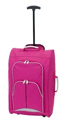 Obrázky: Palubný kufor na kolieskach,výsuvná rukoväť,ružový