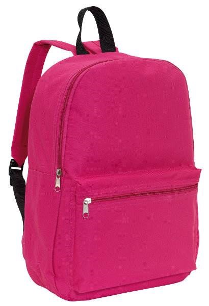 Obrázky: Jednoduchý rekl.ruksak s predným vreckom, ružový