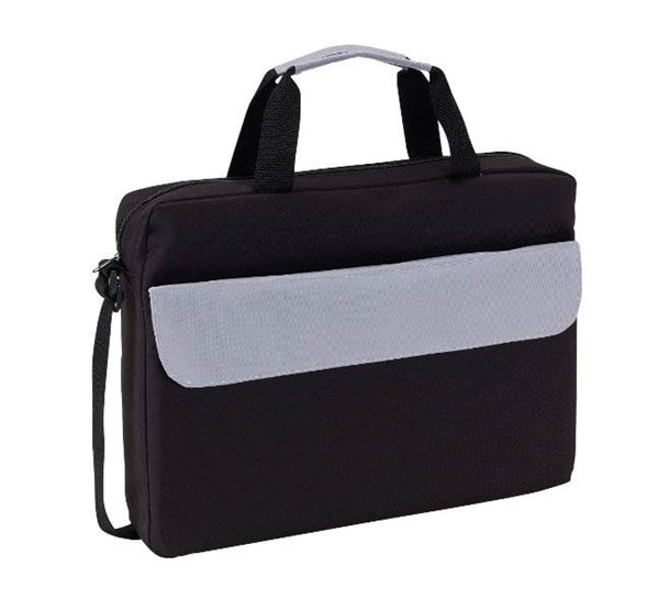 Obrázky: Polyesterová konferenčná taška s šedou klopou