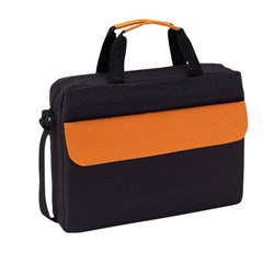 Obrázky: Polyesterová konferenčná taška s oranžovou klopou