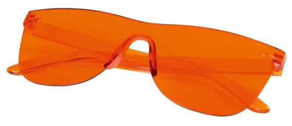Obrázky: Trendy slnečné okuliare bez rámu, oranžové, Obrázok 2