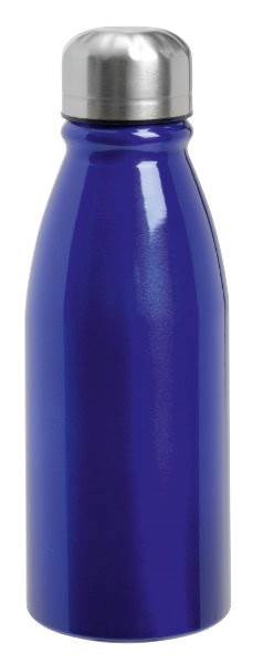 Obrázky: Modrá hliníková fľaša s nerezovým viečkom