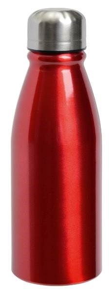 Obrázky: Červená hliníková fľaša s nerezovým viečkom