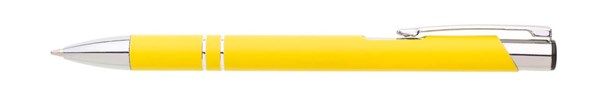 Obrázky: Hliníkové guličkové pero LARA SOFT, žlté
