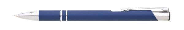 Obrázky: Hliníkové guličkové pero LARA SOFT, tmavomodré, Obrázok 4