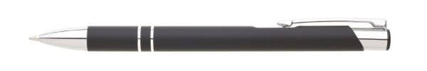Obrázky: Hliníkové guličkové pero LARA SOFT, čierne, Obrázok 4