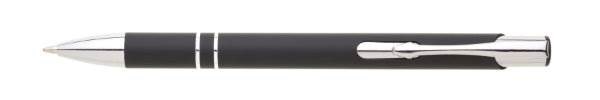Obrázky: Hliníkové guličkové pero LARA SOFT, čierne, Obrázok 5