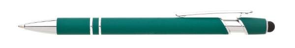Obrázky: Zelené hliník.guličkové pero NOTY SOFT so stylusom, Obrázok 4