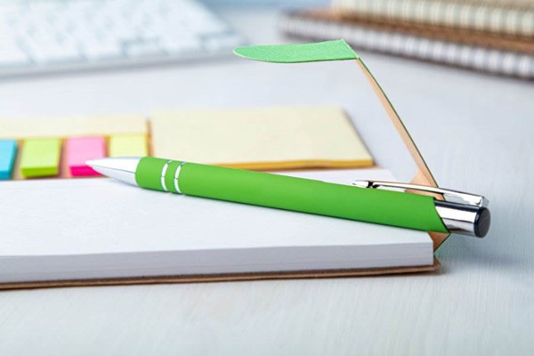Obrázky: Hliníkové pogumované pero zelené - vhodné na laser, Obrázok 5