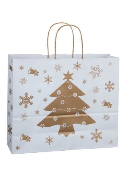 Obrázky: Vianočná papier.taška 36x12x31 cm, krútená rukoväť, Obrázok 2
