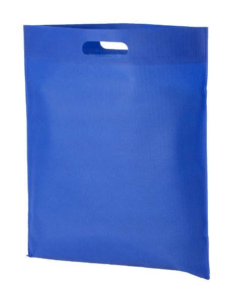 Obrázky: Väčšia taška s priehmatom, netk. textília, modrá, Obrázok 2