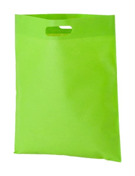 Obrázky: Väčšia taška s priehmatom, net. textília,sv.zelená, Obrázok 2