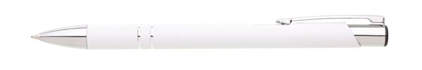 Obrázky: Hliníkové guličkové pero LARA SOFT, biele, Obrázok 2