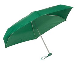 Obrázky: Hliníkový skladací mini dáždnik s puzdrom, zelený