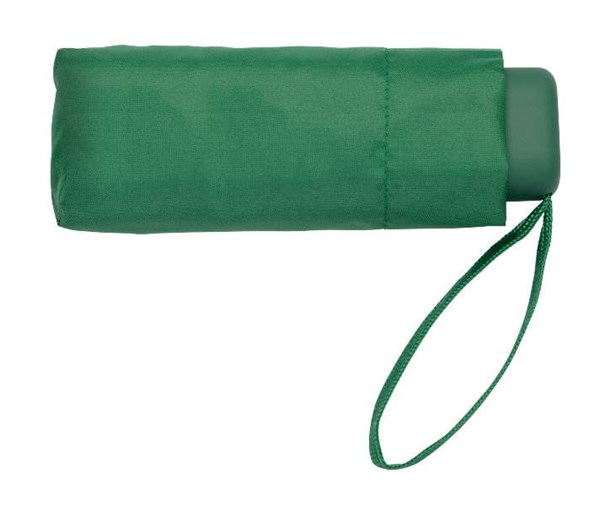 Obrázky: Hliníkový skladací mini dáždnik s puzdrom, zelený, Obrázok 4