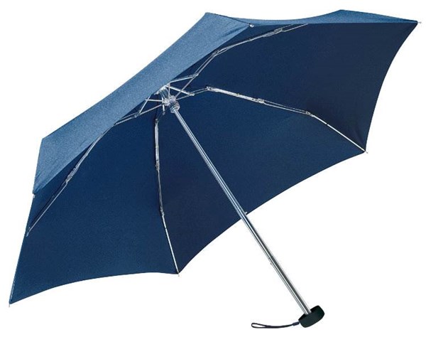 Obrázky: Hliníkový skladací mini dáždnik s puzdrom,tm.modrý