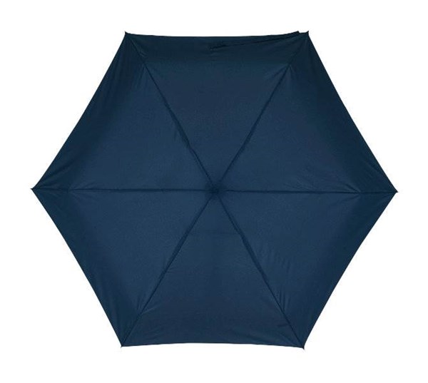 Obrázky: Hliníkový skladací mini dáždnik s puzdrom,tm.modrý, Obrázok 2