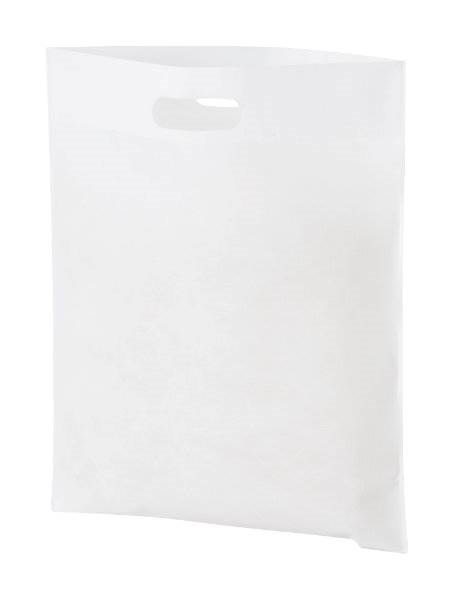 Obrázky: Väčšia taška s priehmatom, netkaná textília, biela