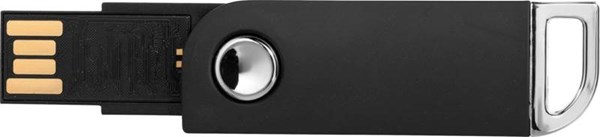 Obrázky: Čierny otočný USB flash disk, úchyt na kľúče, 1GB, Obrázok 7