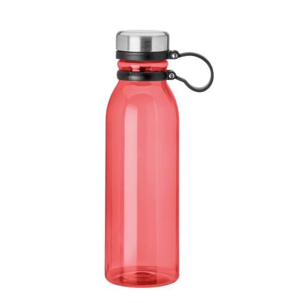 Obrázky: Červená fľaša z RPET plastu, 780ml