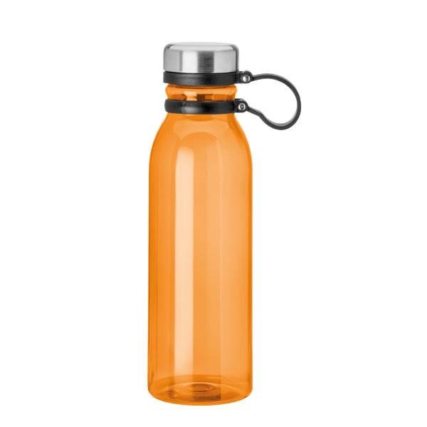 Obrázky: Oranžová fľaša z RPET plastu, 780ml