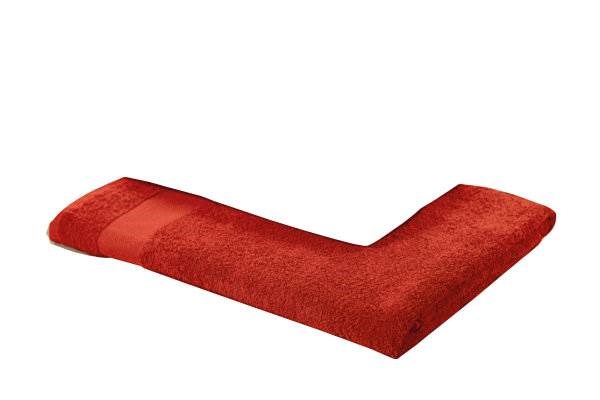 Obrázky: Červený bavlnený uterák 100 x 50 cm, Obrázok 2