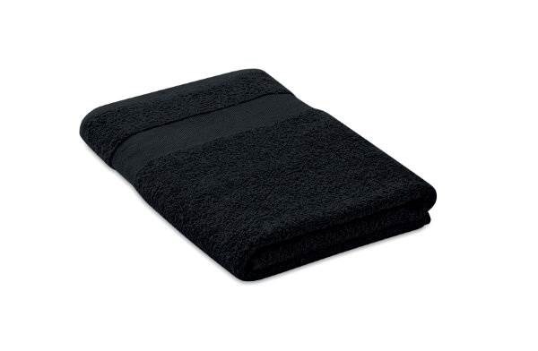 Obrázky: Čierny bavlnený uterák 140 x 70 cm