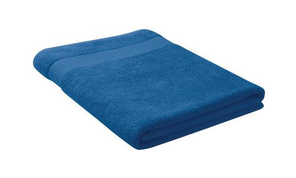 Obrázky: Kráľovsky modrý bavlnený uterák 180 x 100 cm