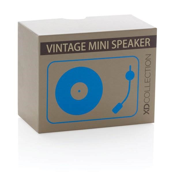 Obrázky: Mini Vintage bezdrôtový reproduktor 3W, sv. modrý, Obrázok 11