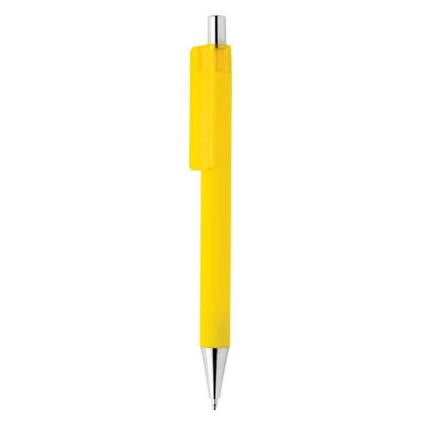 Obrázky: Žlté pero X8 s pogumovaným povrchom