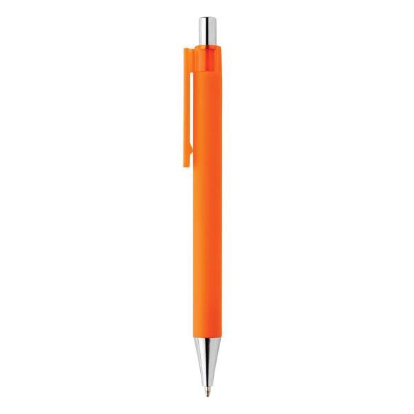 Obrázky: Oranžové pero X8 s pogumovaným povrchom, Obrázok 3