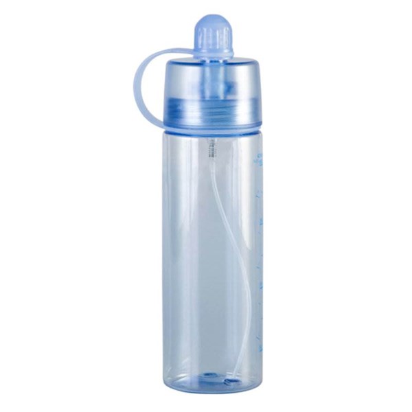 Obrázky: Modrá plastová fľaša s rozstrekovačom a odmerkou, Obrázok 4